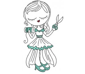 Stickdatei - Sewing Girl 4